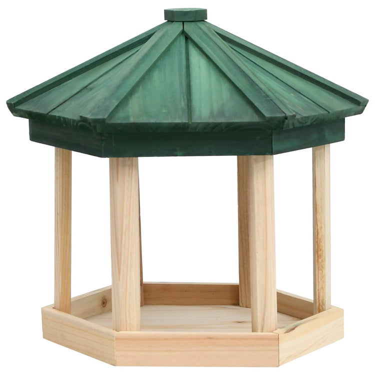 Vidaxl Feed Beef Octagonal 33x30 cm Solid Pinewood