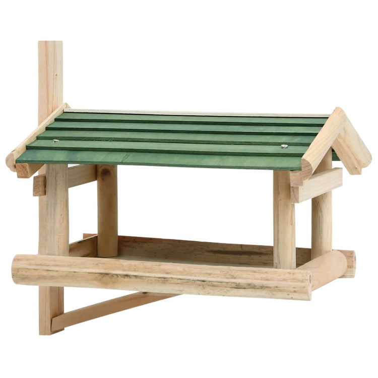 Vidaxl Bird Feed 35x29.5x21 cm Bois massif