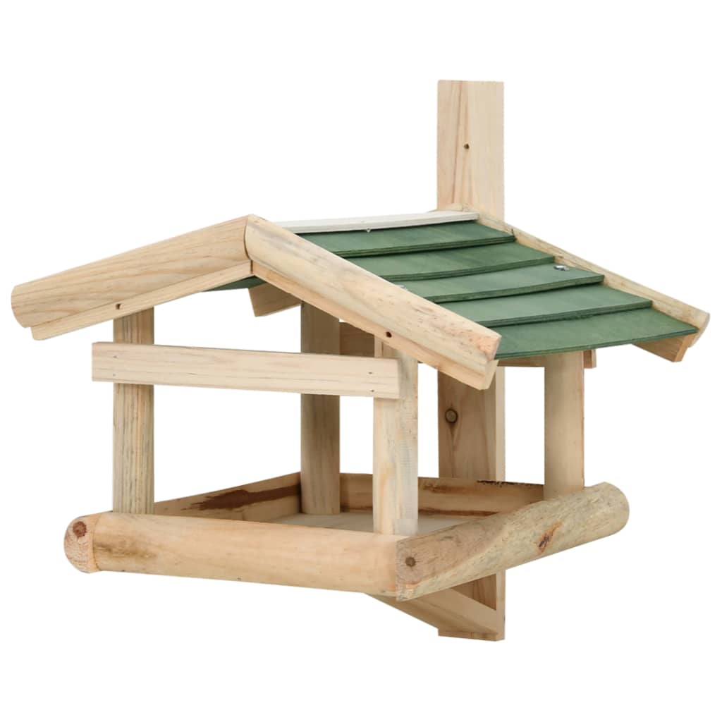 Vidaxl Bird Feed 35x29.5x21 cm Bois massif
