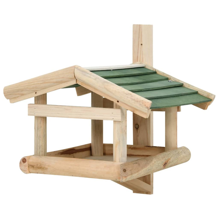 Vidaxl Bird Feed 35x29.5x21 cm Bois massif
