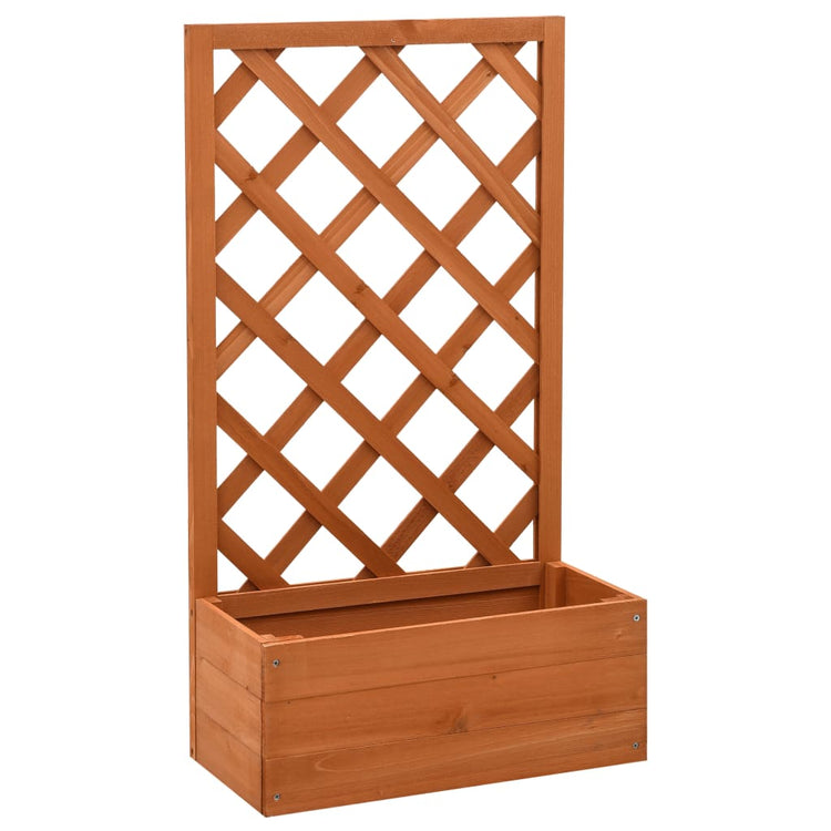 Vidaxl latwerkplantenbak 50x25x90 cm en pin solide orange