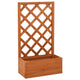 Vidaxl latwerkplantenbak 50x25x90 cm en pin solide orange