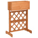 Vidaxl latwerkplantenbak 45x30x74 cm en pin solide orange