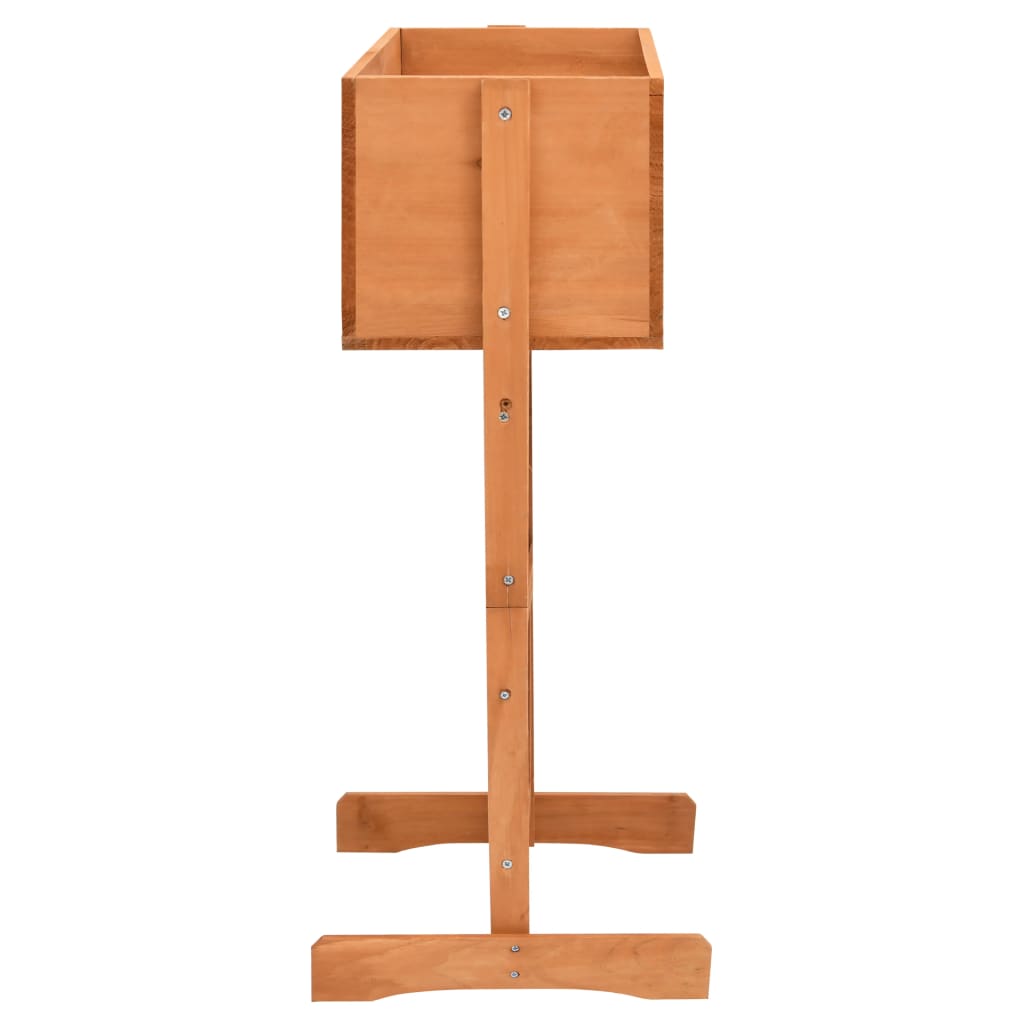 Vidaxl latwerkplantenbak 45x30x74 cm en pin solide orange