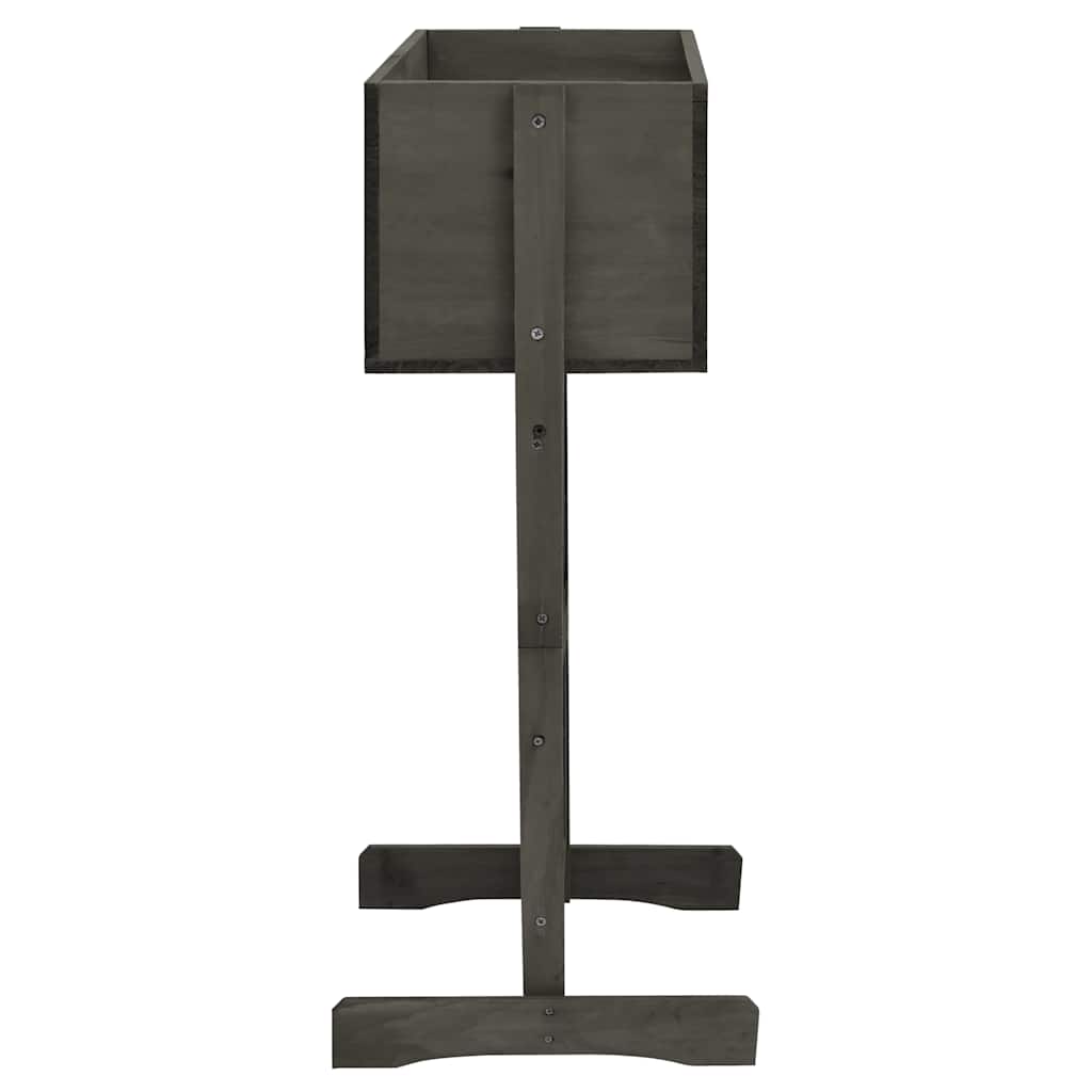 Vidaxx jardinière treillis 45x30x74 cm bois de pin massif gris