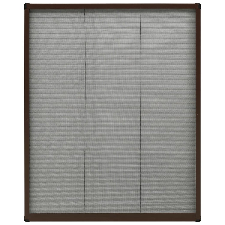 Vidaxl Fenêtre Plissé 80x100 cm en aluminium brun