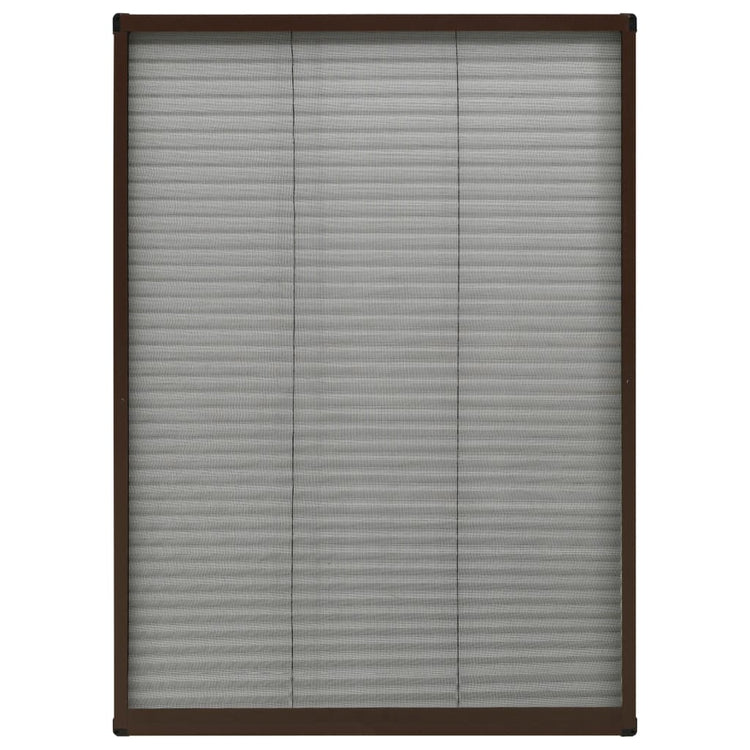 Vidaxl Fenêtre Plissé 80x120 cm en aluminium brun