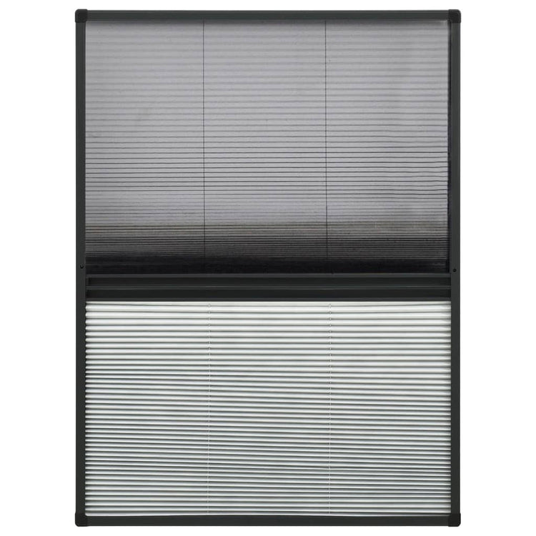 Vidaxl raamhor plissé avec une occlusion 80x120 cm en aluminium