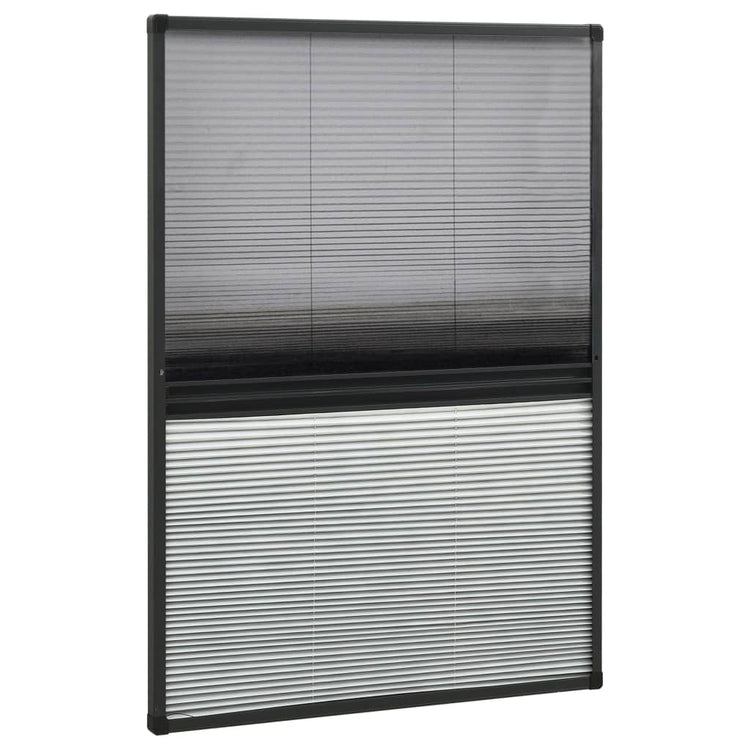 Vidaxl raamhor plissé avec une occlusion 80x120 cm en aluminium