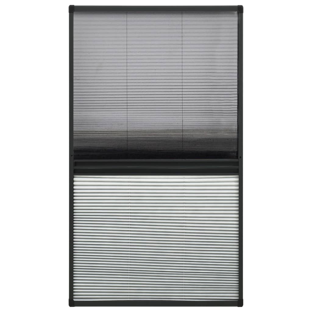 Vidaxx moustiquaire plissée occultante 80x160 cm aluminium