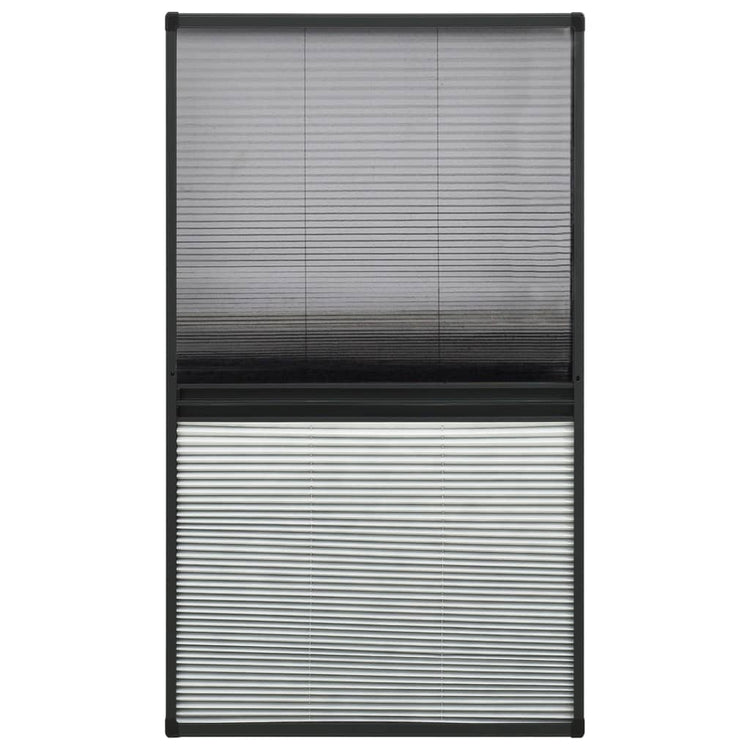 Vidaxx moustiquaire plissée occultante 80x160 cm aluminium