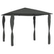 Arbor vidaxl avec couvercles de poteau 160 g m² 3x3x2,6 m de couleur anthracite