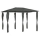L'arbor vidaxl avec couvercles de poteau 160 g m² 3x4x2,6 m anthracite -colored