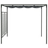 Arbor vidaxl avec toit extensible 180 g m² 4x3x2.3 m anthracite -colored