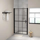 Porte de douche vidaxl 100x178 cm en verre durci noir