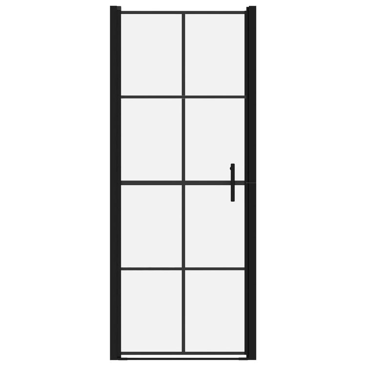 Portes de douche vidaxl 81x195 cm en verre durci noir