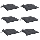 Coussins de chaise Vidaxl 6 pcs 40x40x7 cm Oxford tissu anthracite -colored - afbeelding 3