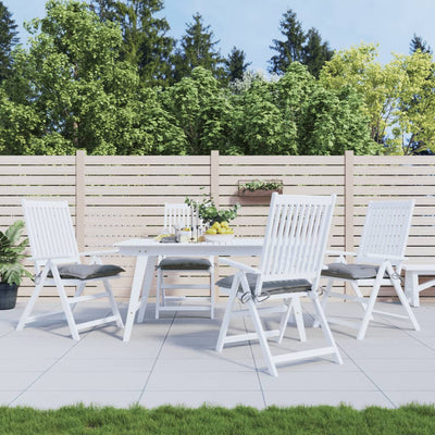 Coussins de chaise Vidaxl 4 pcs 40x40x7 cm Oxford tissu gris