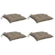 Coussins de chaise vidaxl 4 pcs 40x40x7 cm oxford tissu taupe - afbeelding 3