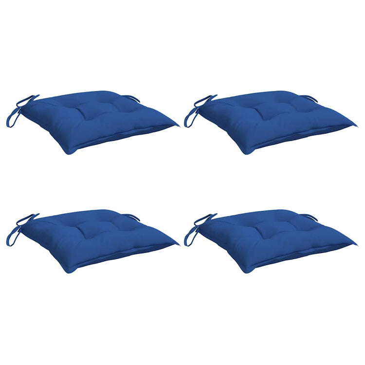 Vidaxx coussins de chaise 4 pcs 40x40x7 cm tissu oxford bleu