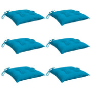 Coussins de chaise vidaxl 6 ST 50x50x7 cm Oxford tissu bleu clair - afbeelding 3