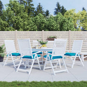 Coussins de chaise vidaxl 6 ST 50x50x7 cm Oxford tissu bleu clair - afbeelding 1