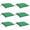 Coussins de chaise vidaxl 6 ST 50x50x7 cm Oxford tissu vert