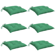Coussins de chaise vidaxl 6 ST 50x50x7 cm Oxford tissu vert - afbeelding 3