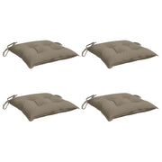 VidaXL coussins de chaise 4 pcs 50x50x7 cm tissu oxford taupe - afbeelding 3