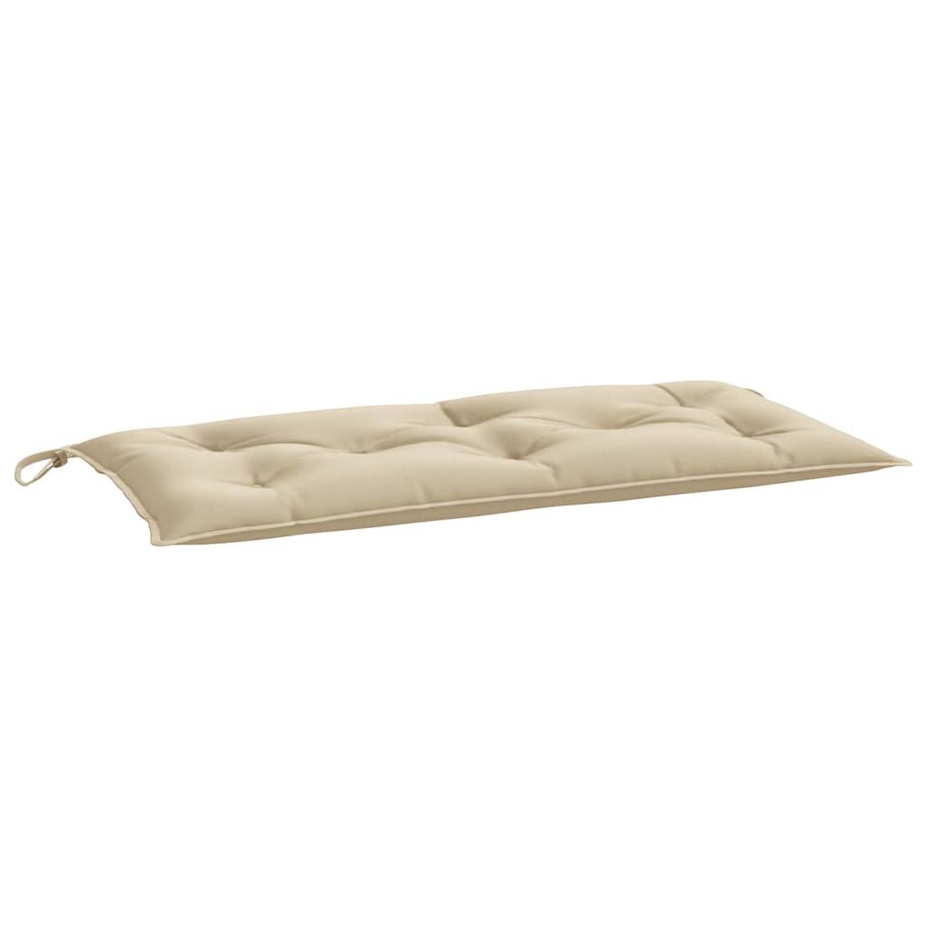 VidaXL coussin de banc de jardin 100x50x7 cm tissu oxford beige