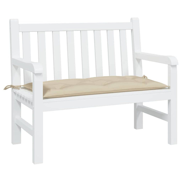 VidaXL coussin de banc de jardin 100x50x7 cm tissu oxford beige