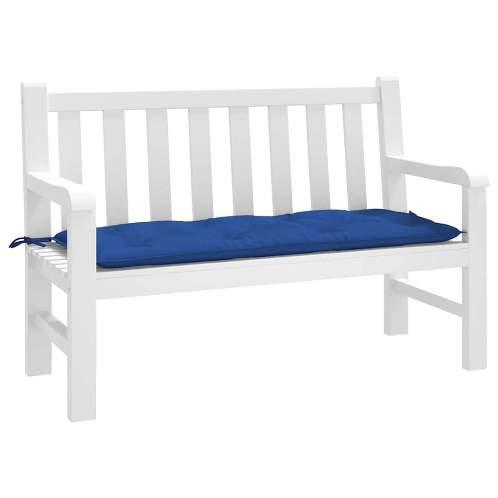 VidaXL coussin de banc de jardin 120x50x7 cm tissu oxford bleu