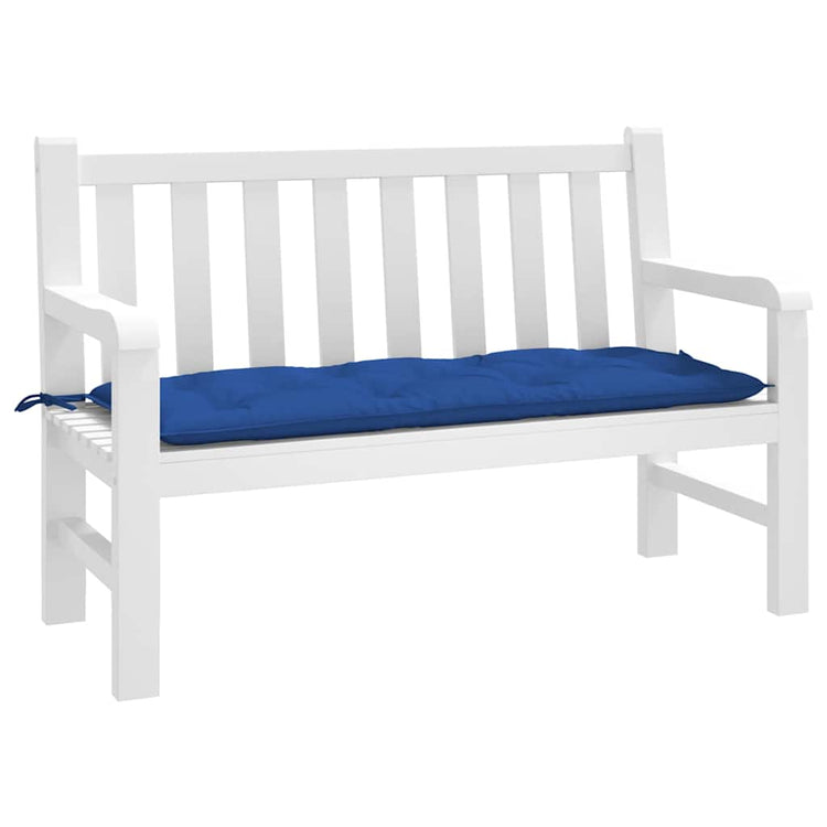 VidaXL coussin de banc de jardin 120x50x7 cm tissu oxford bleu