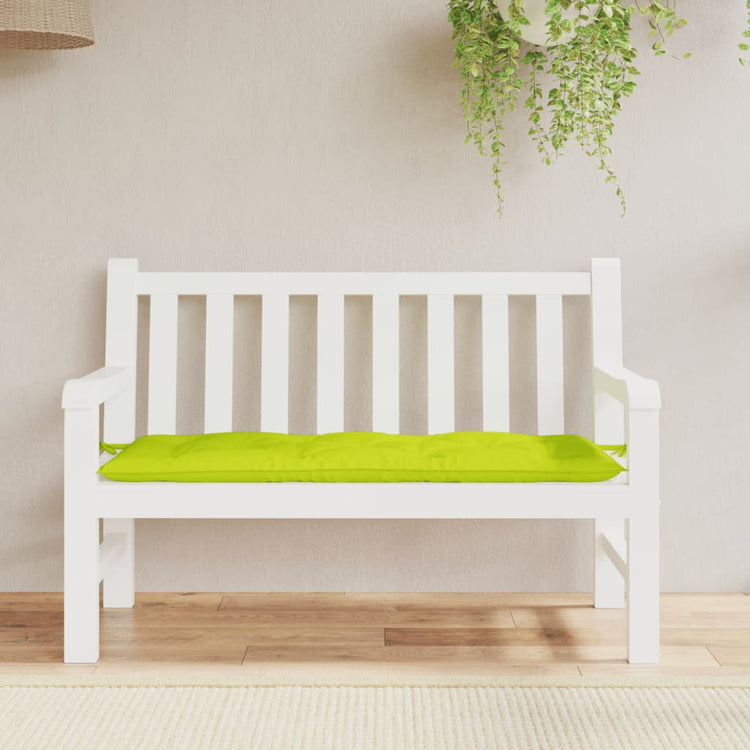 Vidaxl jardin banc coussin 120x50x7 cm tissu oxford vert clair
