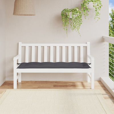 Vidaxl Garden Banc Cushion 150x50x7 cm Oxford Fabric Anthracite -Colored