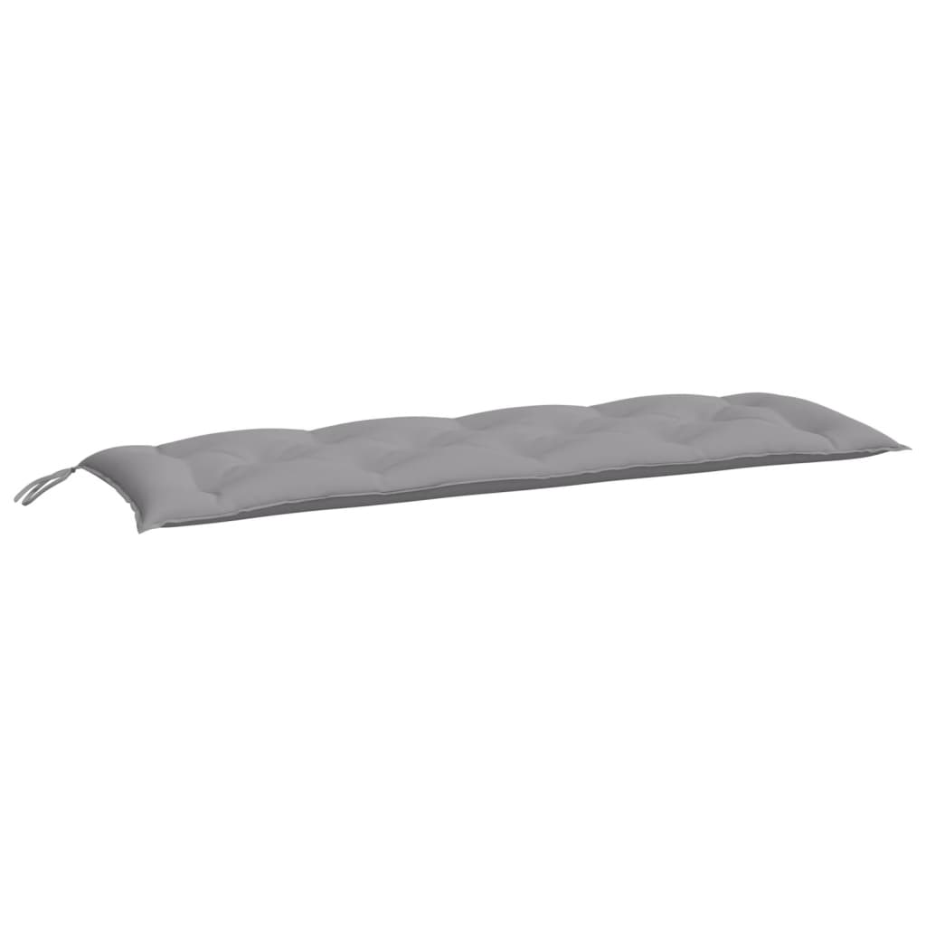 Vidaxl jardin banc coussin 150x50x7 cm oxford tissu gris