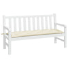Vidaxl Garden Banc Cushion 150x50x7 cm Oxford Fabric Crèmewit