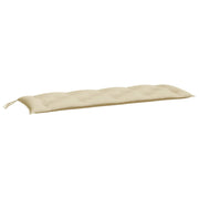 Vidaxl Garden Banc Cushion 150x50x7 cm Oxford Fabric Beige - afbeelding 2