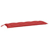 Vidaxl jardin banc coussin 150x50x7 cm oxford tissu rouge
