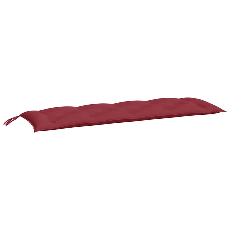 Vidaxx coussin de banc de jardin 150x50x7 cm tissu oxford rouge vin