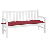 Vidaxx coussin de banc de jardin 150x50x7 cm tissu oxford rouge vin - afbeelding 3