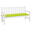 Vidaxl jardin banc coussin 150x50x7 cm tissu oxford vert clair