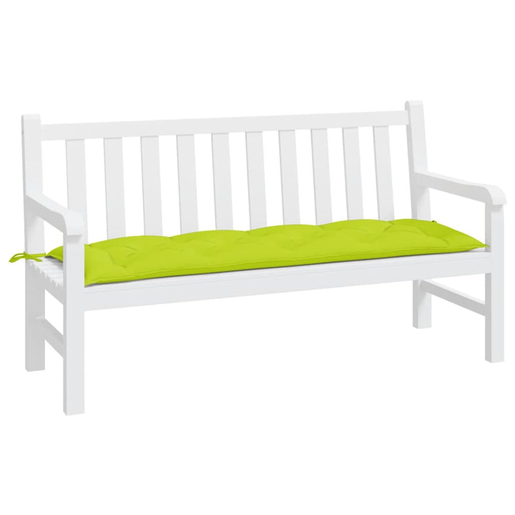 Vidaxl jardin banc coussin 150x50x7 cm tissu oxford vert clair