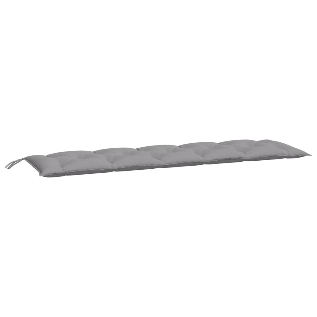 Vidaxl jardin banc coussin 180x50x7 cm oxford tissu gris