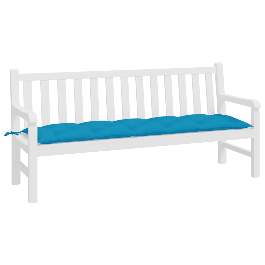 Vidaxl jardin banc coussin 180x50x7 cm tissu oxford bleu clair