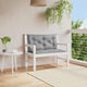 Vidaxx coussin de banc de jardin 100x(50+50)x7 cm tissu oxford gris