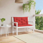 Vidaxl jardin banc coussin 100x (50 + 50) x7 cm oxford tissu rouge - afbeelding 1