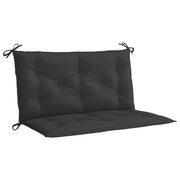 Vidaxl jardin banc coussin 100x (50 + 50) x7 cm oxford tissu noir - afbeelding 2