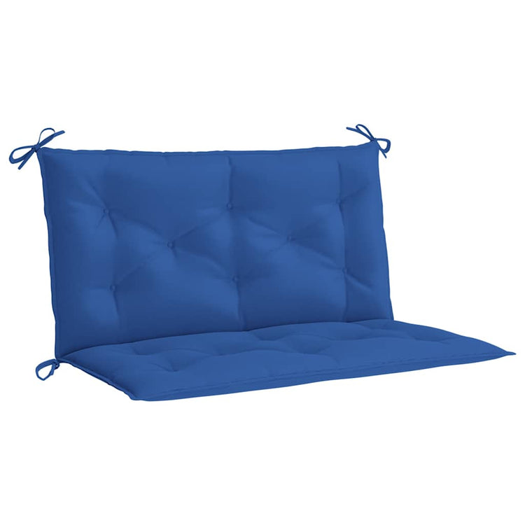 VidaXL coussin de banc de jardin 100x(50+50)x7 cm tissu oxford bleu