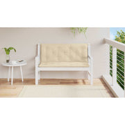 Vidaxl jardin banc coussin 120x (50 + 50) x7 cm Oxford tissu beige - afbeelding 3